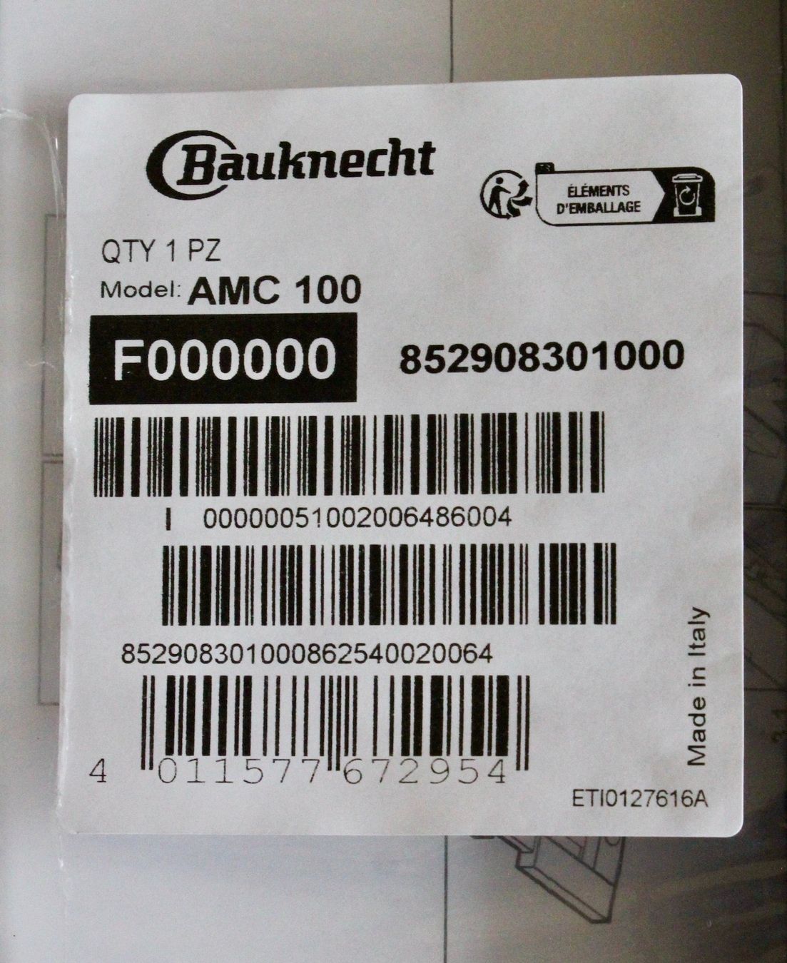 Bauknecht Hottes de ventilation: Aktivkohlefilter AMC100 – Neuf avec emballage d'origine à Münchenstein par brigser 4
