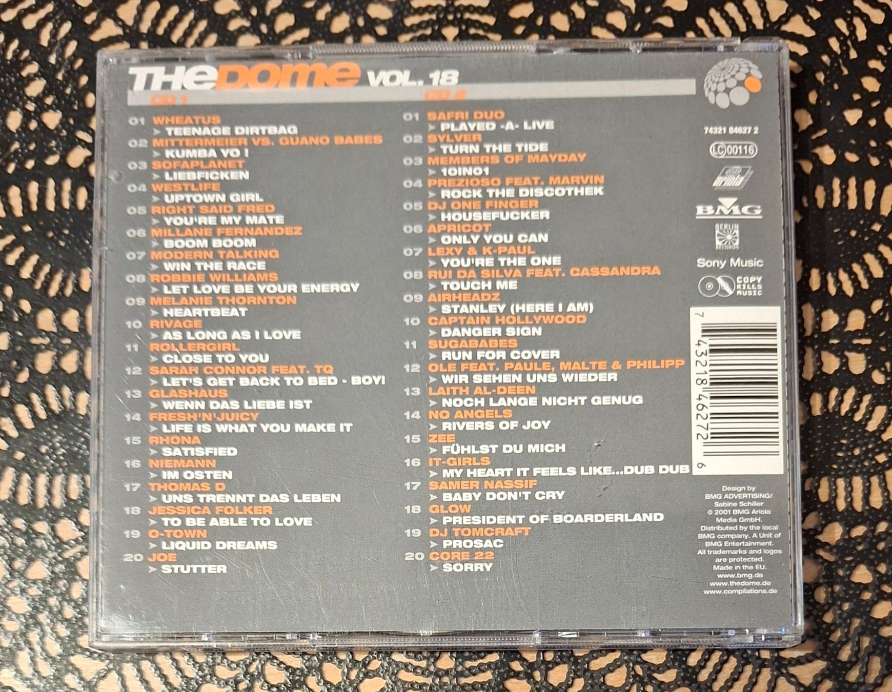 CD: The Dome Vol. 18, Doppel-CD 2001, Hit Compilation, Sampler – Usato da Amriswil venduto da Celini3 1