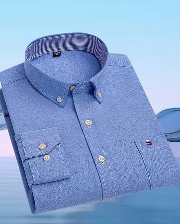 langärmeliges Oxford-Hemd, blau, Grösse XL (Neuware)