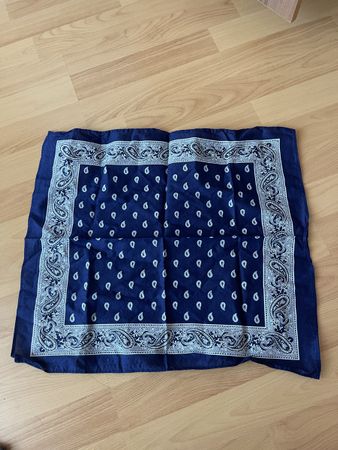 Glarner Tüechli, neuwertig, navy, 50x50