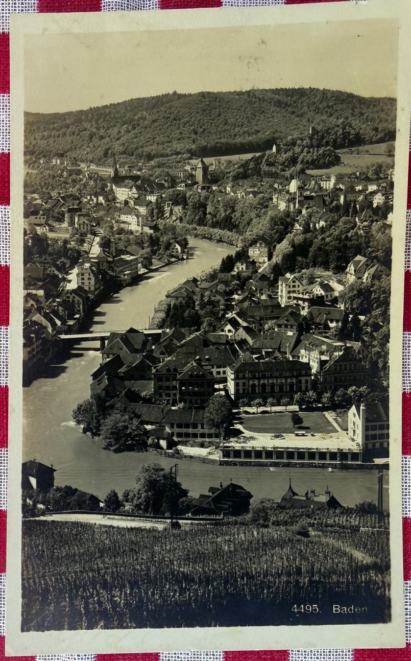 Ansichtskarten: BADEN - Bäderquartier - Ansichtskarte – Gebraucht aus Tegerfelden von siebenmacky