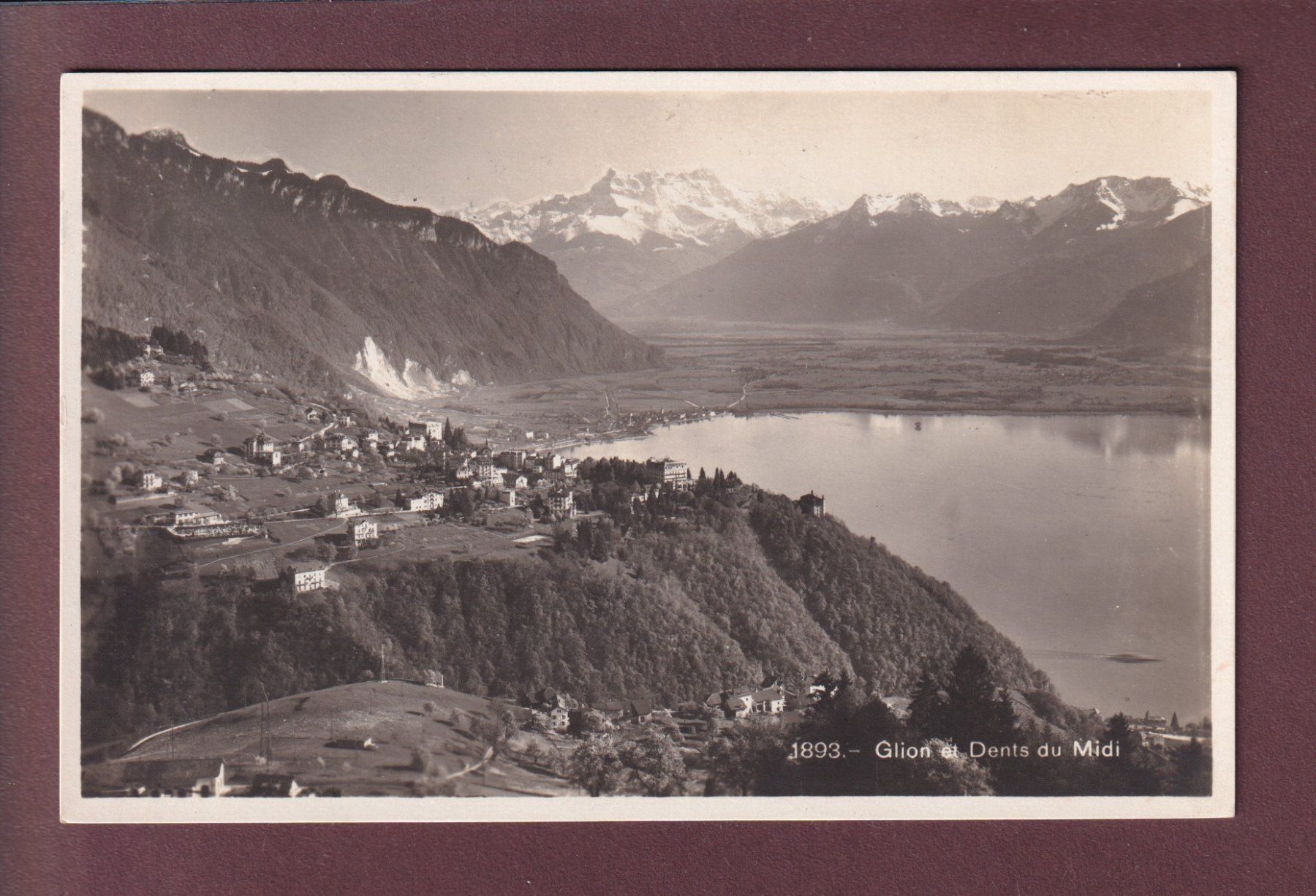Cartoline postali: GLION - Dents du Midi - 1932 – Usato da Pully venduto da nicecards
