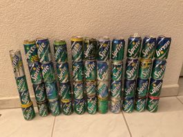 Sammlung leerer Getränke-Dosen aus aller Welt, Rarität!