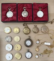 Konvolut Taschenuhren & Uhrwerke, mechanisch / Quarz