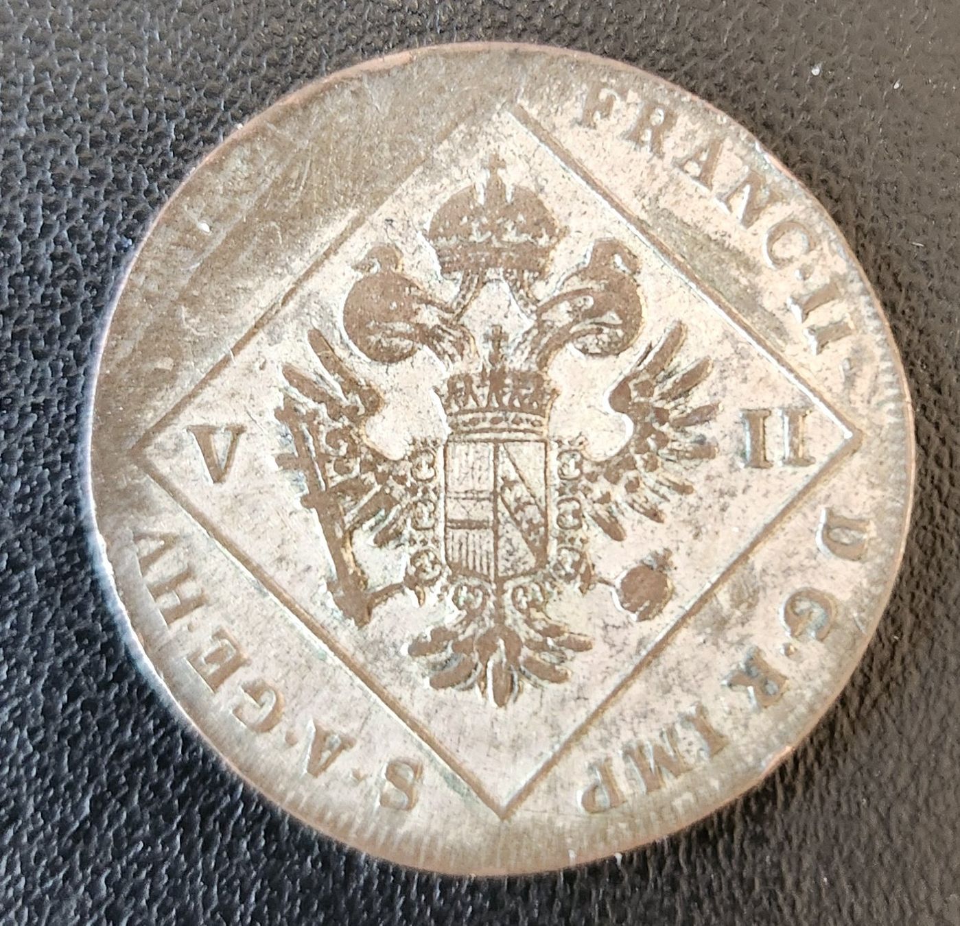 Alle Münzen: 7 Kreuzer Kreutzer Franc II 1802 – Gebraucht aus Staad SG von 4bu4 1