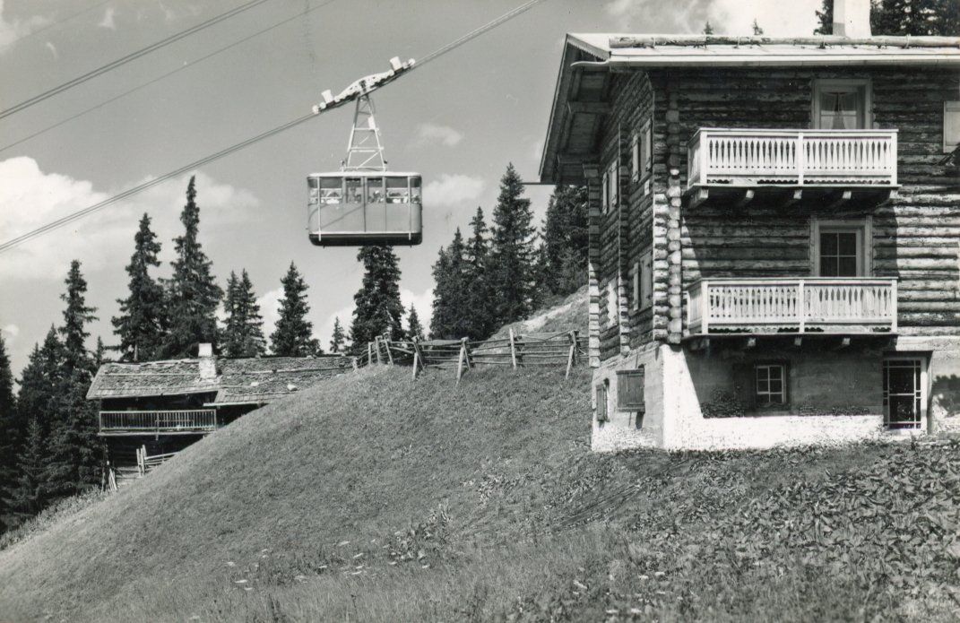 Cartoline postali: Ischalp  GR  -  Jakobshornbahn / Davos  -  Luftseilbahn – Usato da Brig venduto da Valcards54