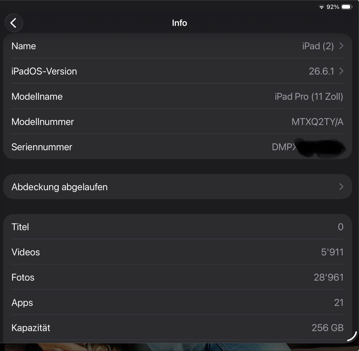 Apple Tablet PC: Apple iPad Pro 11Zoll 256gb  – Gebraucht aus Steg im Tösstal von Beckerbande 8