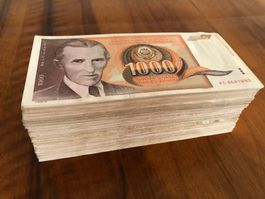 Belgrad 1990 - N. Tesla - 500 Noten XF