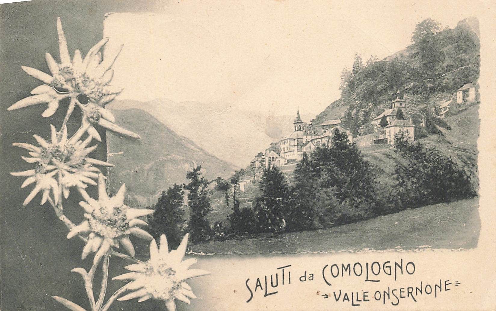 Cartoline postali: Comologno TI Valle Onsernone panorama Litho – Usato da Biasca venduto da Blenio71