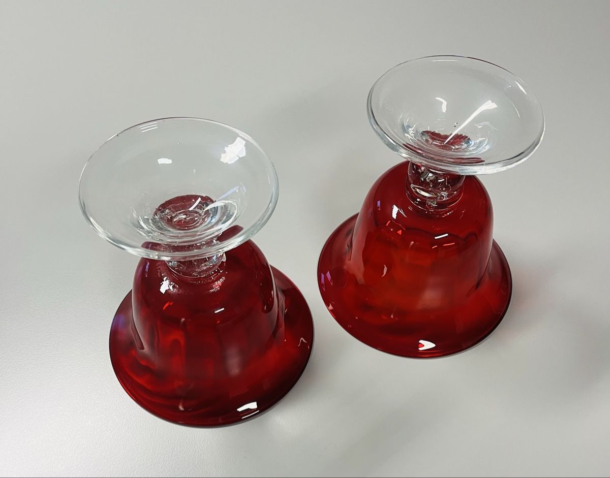Murano Bicchieri: 2 edle wunderschöne Murano Glaskelchen – Usato da Allschwil venduto da ILLUGO 4
