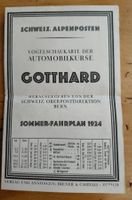 Gotthard Sommer Fahrplan 1924
