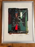 Rolf Knie, Lithografie, 54/90, 1989, Clown