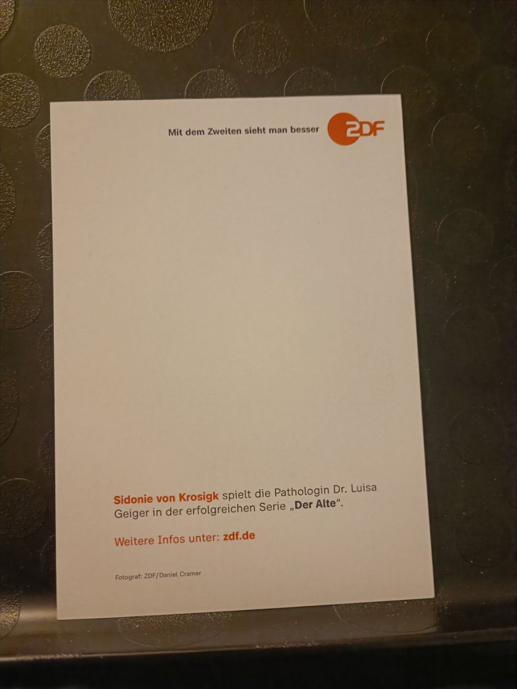 Autografi: Sidonie von Krosigk - handsigniert – Usato da Menziken venduto da Artographs 1
