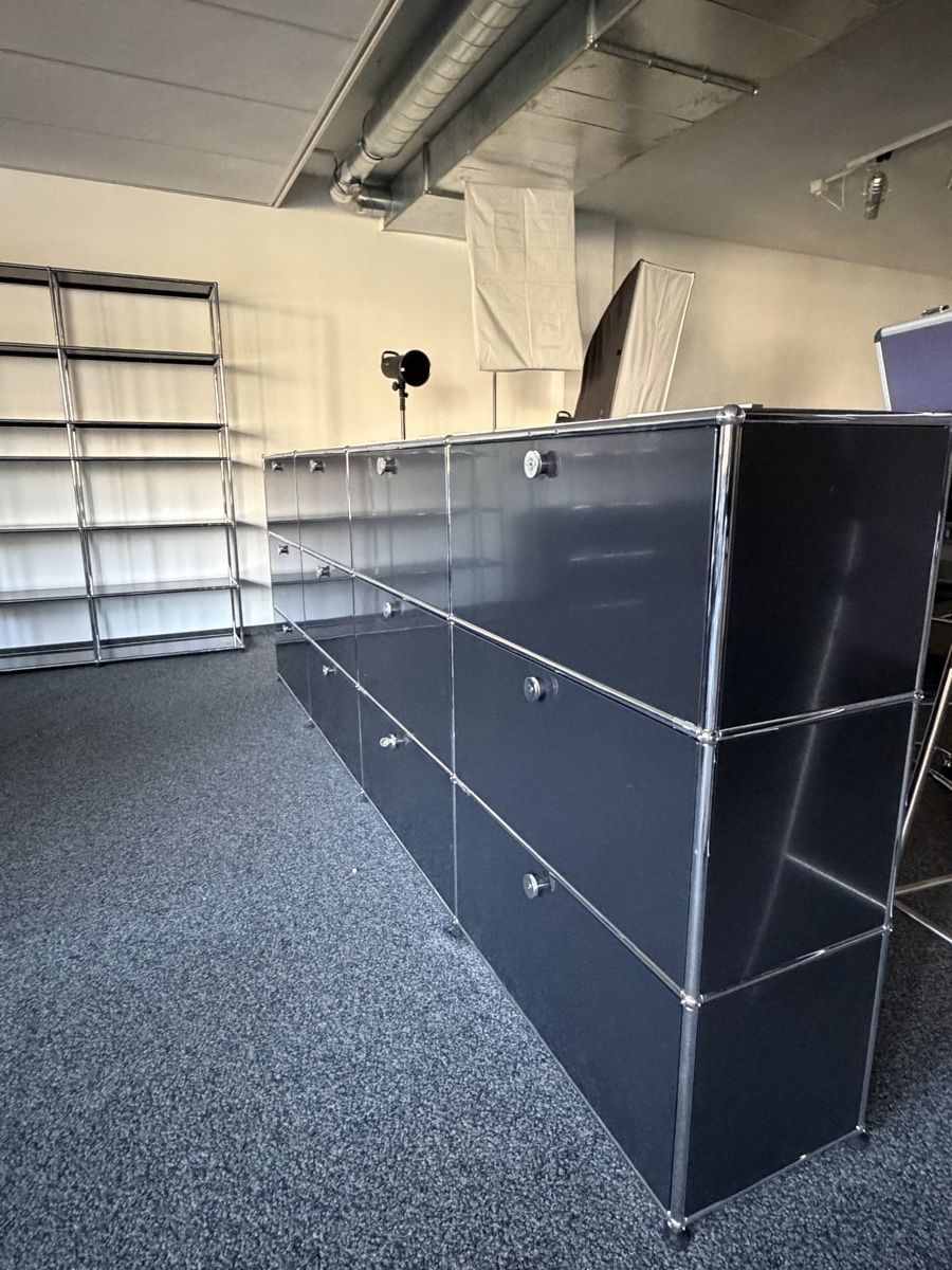 Cassettiere: USM Haller Sideboard anthrazit 4x3 Fach – Usato da Nänikon venduto da macqua 1