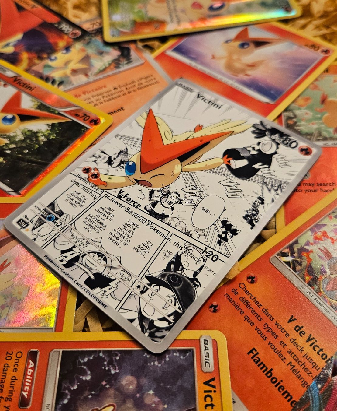 Pokémon Carte collezionabili: Victini custom card – Nuovo (secondo la descrizione) da Yverdon-les-Bains venduto da sen_dh25 1