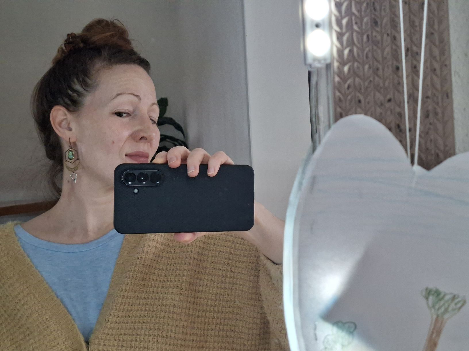 Ohrringe & -stecker: 🌙 Boho-Ohrringe «Celestial» – Labradorit, Mondphasen – Gebraucht aus Affoltern am Albis von Feather 3
