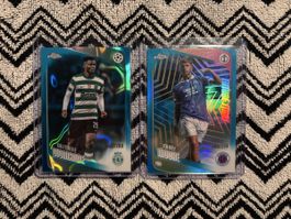 Topps Chrome Football Cards Diomande and Moore /299 Set
