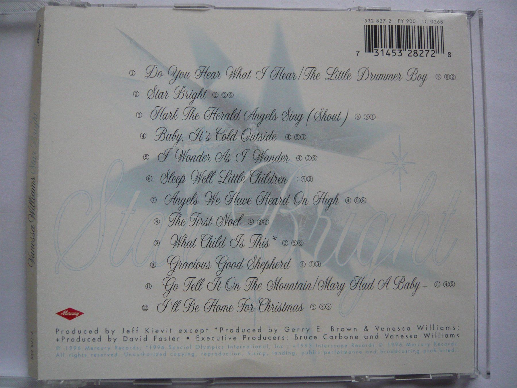 CDs: VANESSA WILLIAMS Star Bright – Gebraucht aus Winterthur von Cajun 1