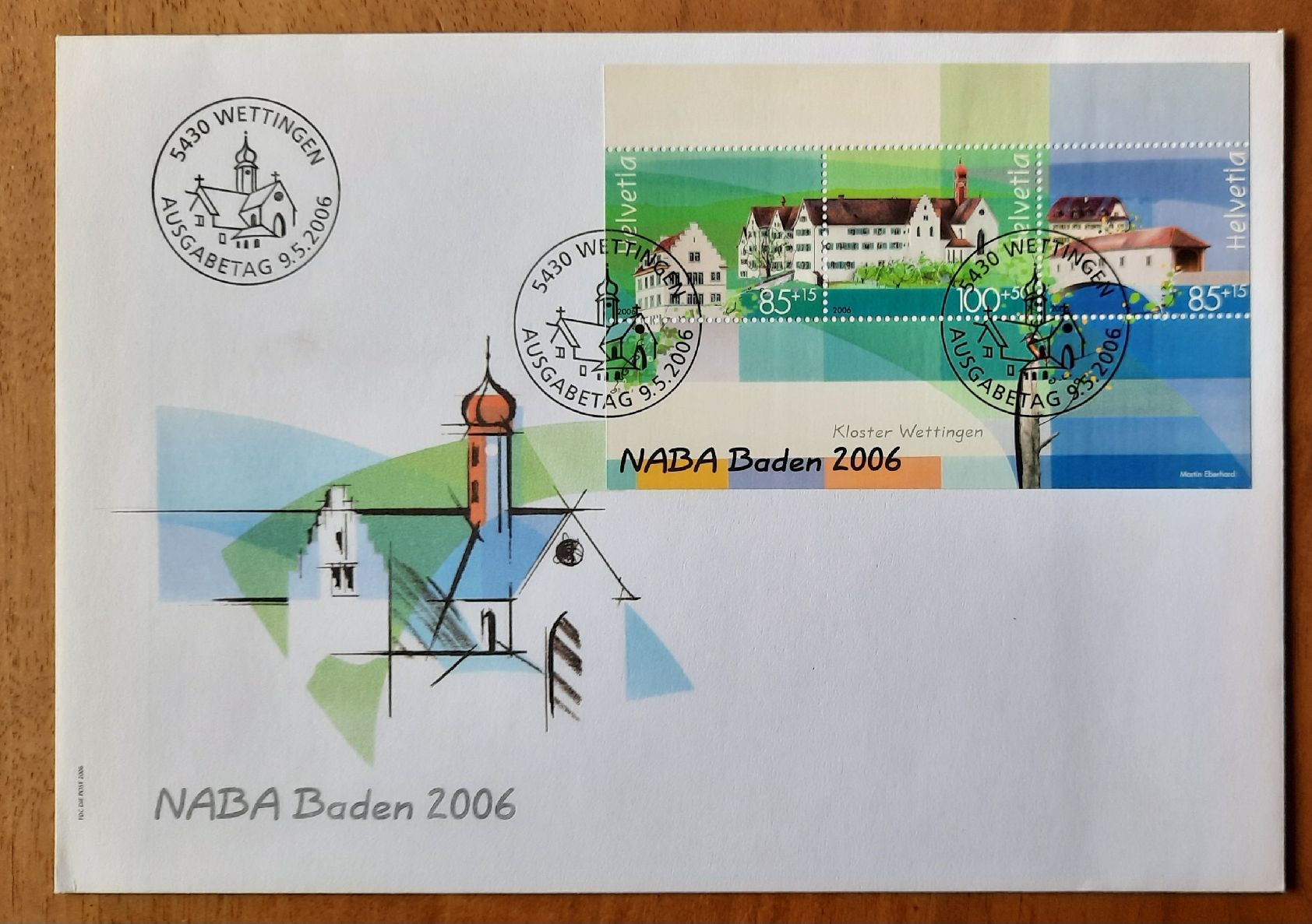 Tutti i francobolli: 10-27-8 Enveloppe NABA 2006. FDC 09.05.2006. – Usato da GENEVE venduto da Pjeronimo