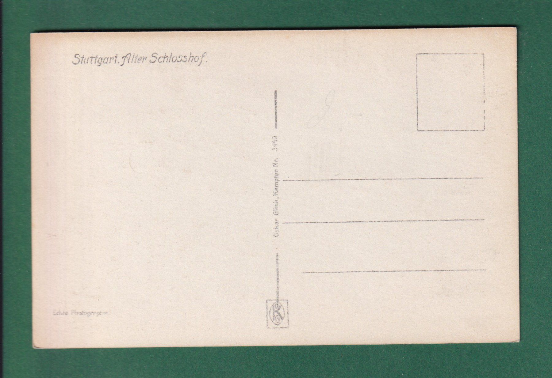 Cartes postales: STUTTGART - Alter Schlosshof – D'occasion à Pully par nicecards-shop 1
