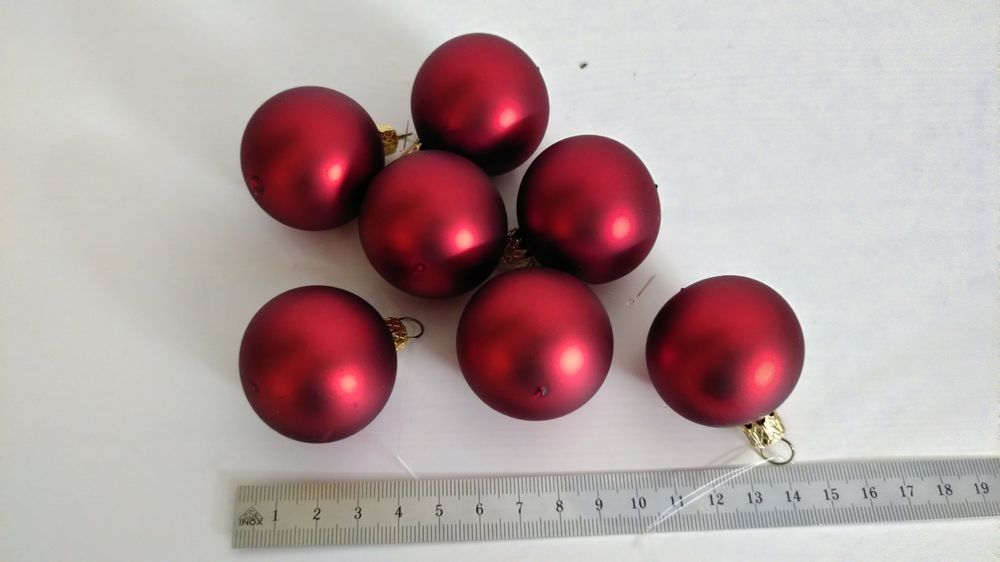 Weihnachtskugeln Rot Matt 2025 Daffy Muffin