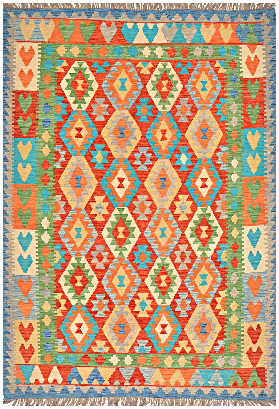 Kelim Tappeti: Oriente Kelim Teppich 204x293 cm – Nuovo e nell'imballaggio originale da Lahore venduto da Fairways79
