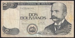 Bolivien 2 Bolivianos 1990
