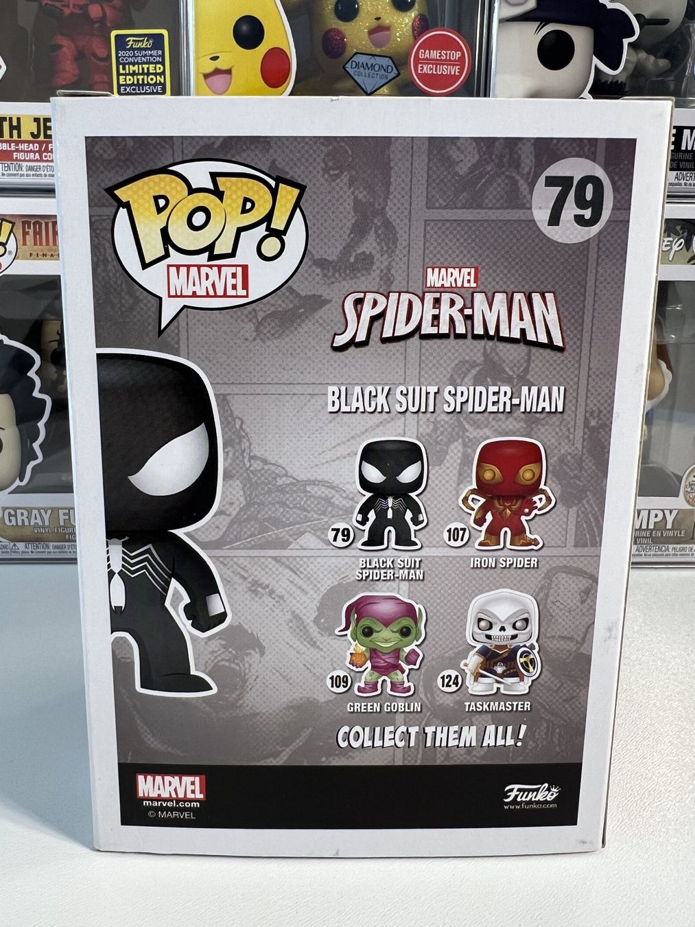 Funko Statuette: Funko POP! Marvel Black Suit Spider-Man Limitée GITD – Nuovo e nell'imballaggio originale da Le Mouret venduto da perfectbijou 2