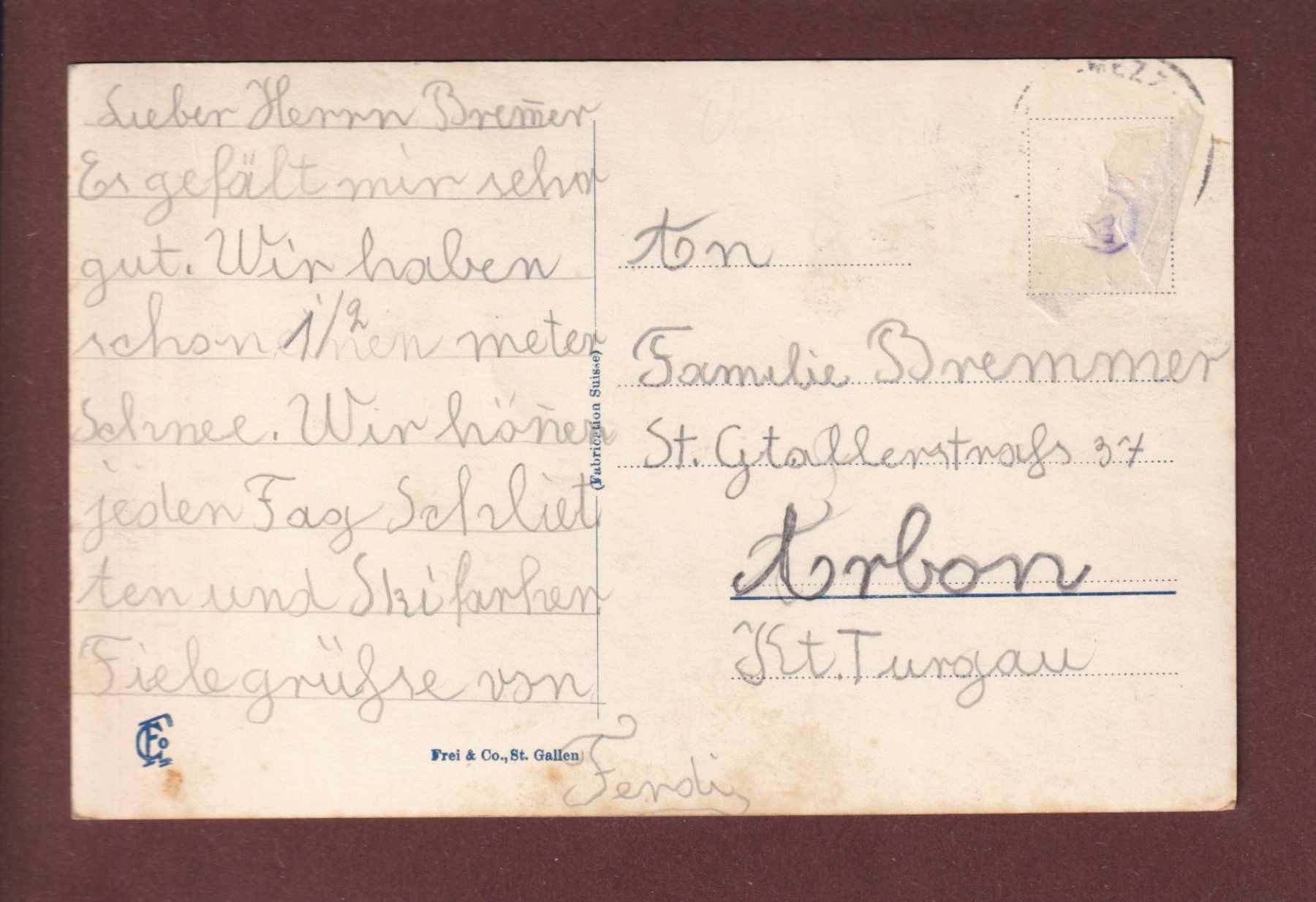 Cartoline postali: DAVOS - Auf der Weissfluh – Usato da Pully venduto da nicecards 1