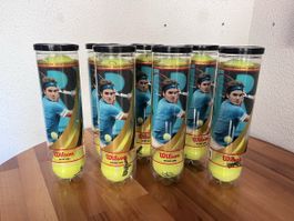 7 Dosen Wilson Federer Signature Limited Edition Tennisbälle