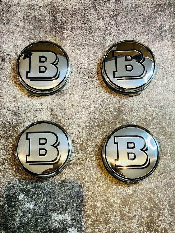 4x Nabenkappen-Aufkleber Für Smart Brabus - 56mm Radmitte Dekoration Schwarz