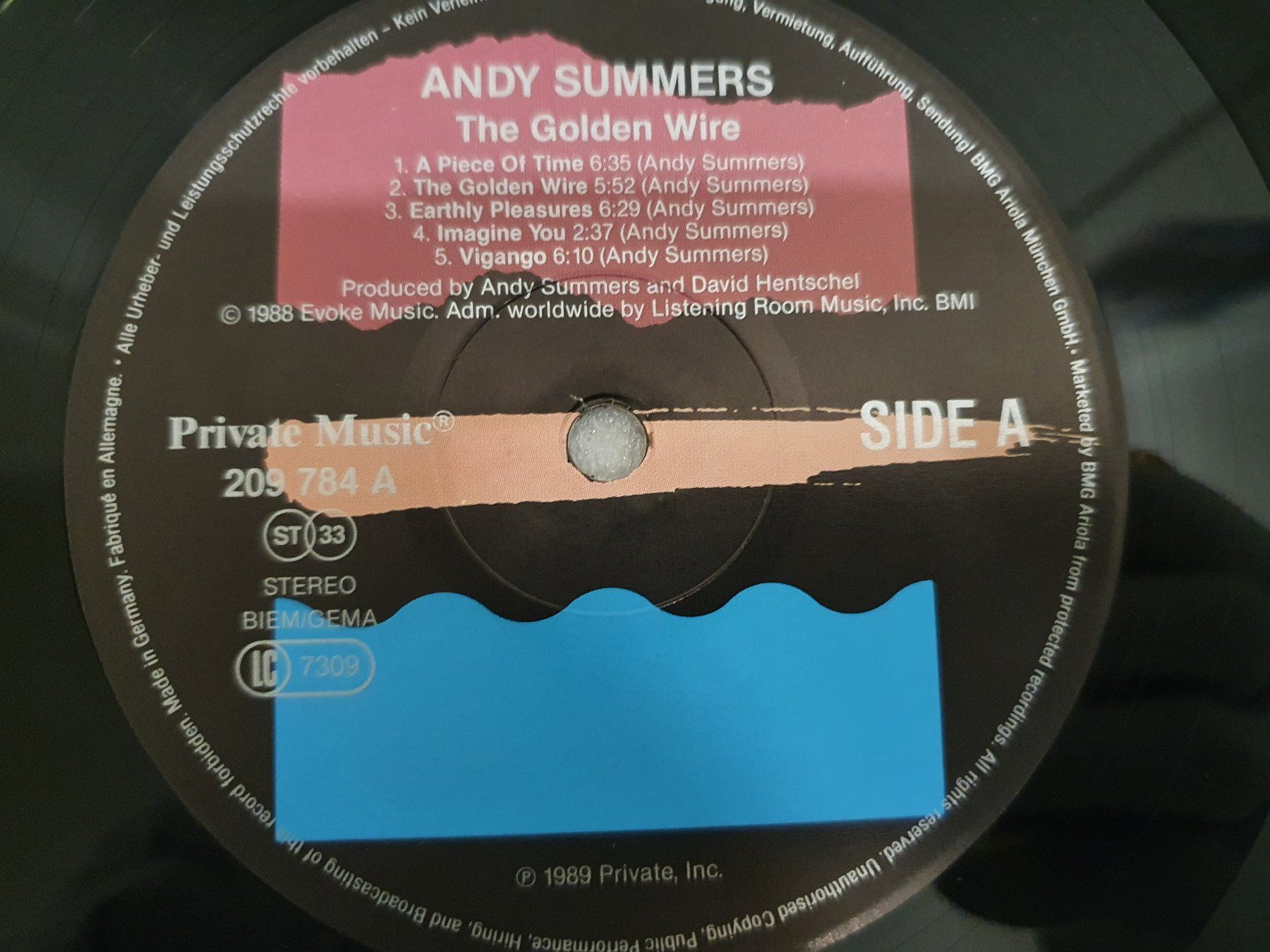 Dischi in vinile: Andy Summers – The Golden Wire – Usato da Uster venduto da Vinyl-Leidenschaft 3