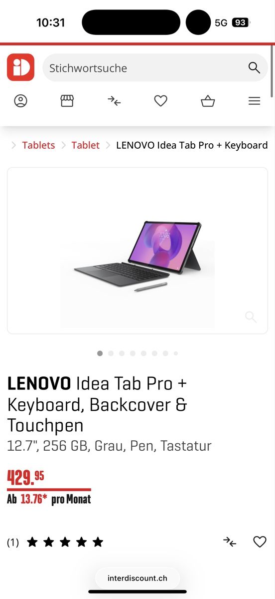 Lenovo Tablet PC: LENOVO Idea Tab Pro + Keyboard, Backcover & Touchpen – Nuovo (secondo la descrizione) da Kirchleerau venduto da saraa.hu 4