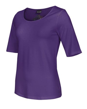 Moya KA Shirt fester Viscose Jersey perfect purple Gr 40 neu