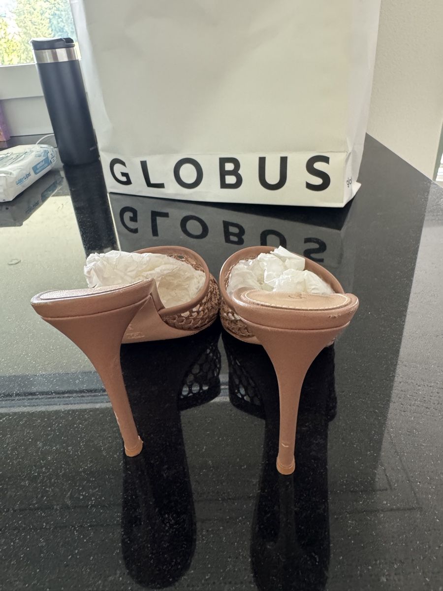 Gianvito Rossi Scarpe da donna: Gianvito Rossi Mules  Netz Leder beige Gr 38 – Usato da Altendorf venduto da Aleksandrasa 4