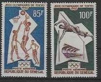 SÉNÉGAL 1964 Nr. 288/89 "Jeux Olympiques" de Tokyo **