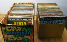 Vinyl-Sammlung, ungefähr 220 Platten, 7-Zoll