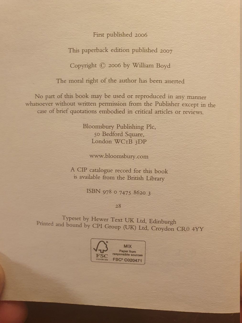 Libri: Restless - William Boyd – Usato da Zürich venduto da loosebone 4