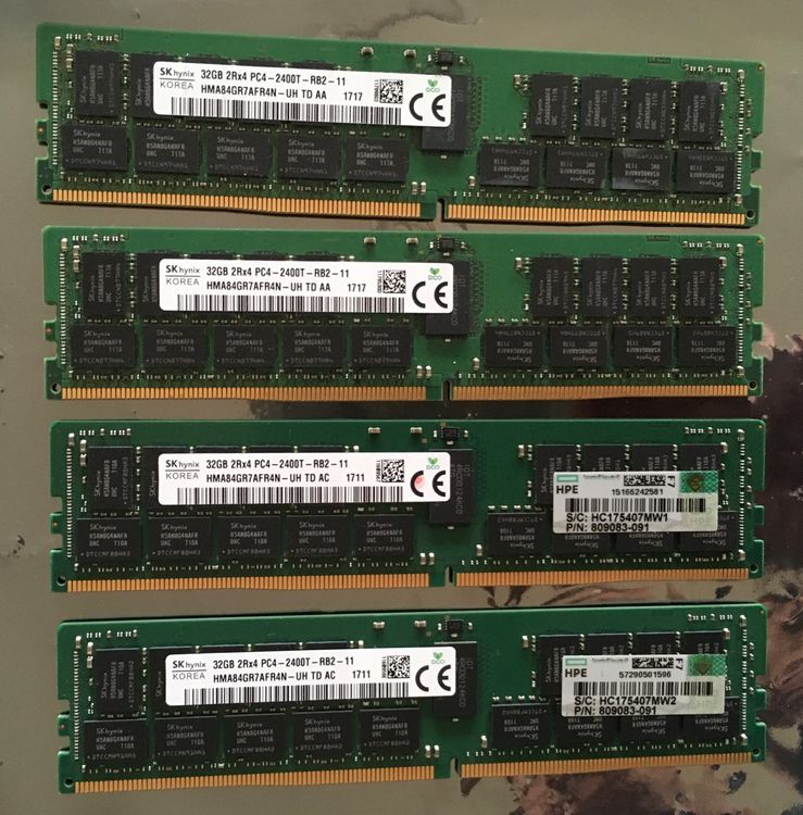 Hynix 16GB DDR4-2400 PC4-19200 2Rx4 ECC RDIMM – Server Memory, Lifetime Warranty