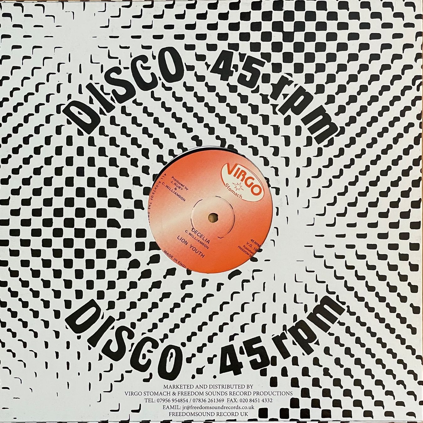 Dischi in vinile: Lion Youth: Chant in a Dance 12"-Single – Usato da Wettswil venduto da osoma99 1