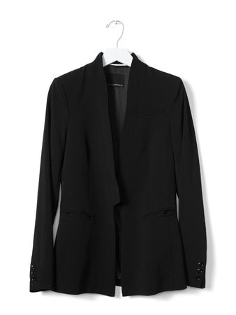 💗BANANA REPUBLIC💗 $168 Long Blazer Jacket Black EU 32 XS