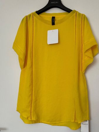 Marc Cain Bluse Gr 1 (34) gelb NEU Kaufetikette-NP 240