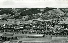 Reiden LU  Dorfansicht 2 Kirchen 1943 sehr gut erhalten