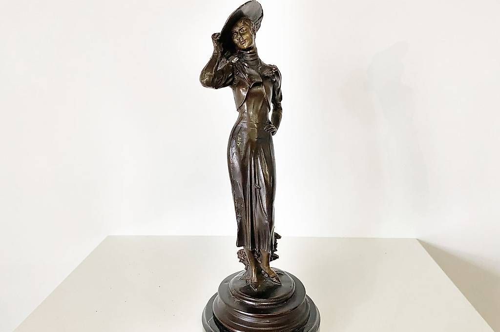 Sculture & Statue: Bronzefigur, Dame mit Hut – Usato da Ballwil venduto da ClassicGallery 4