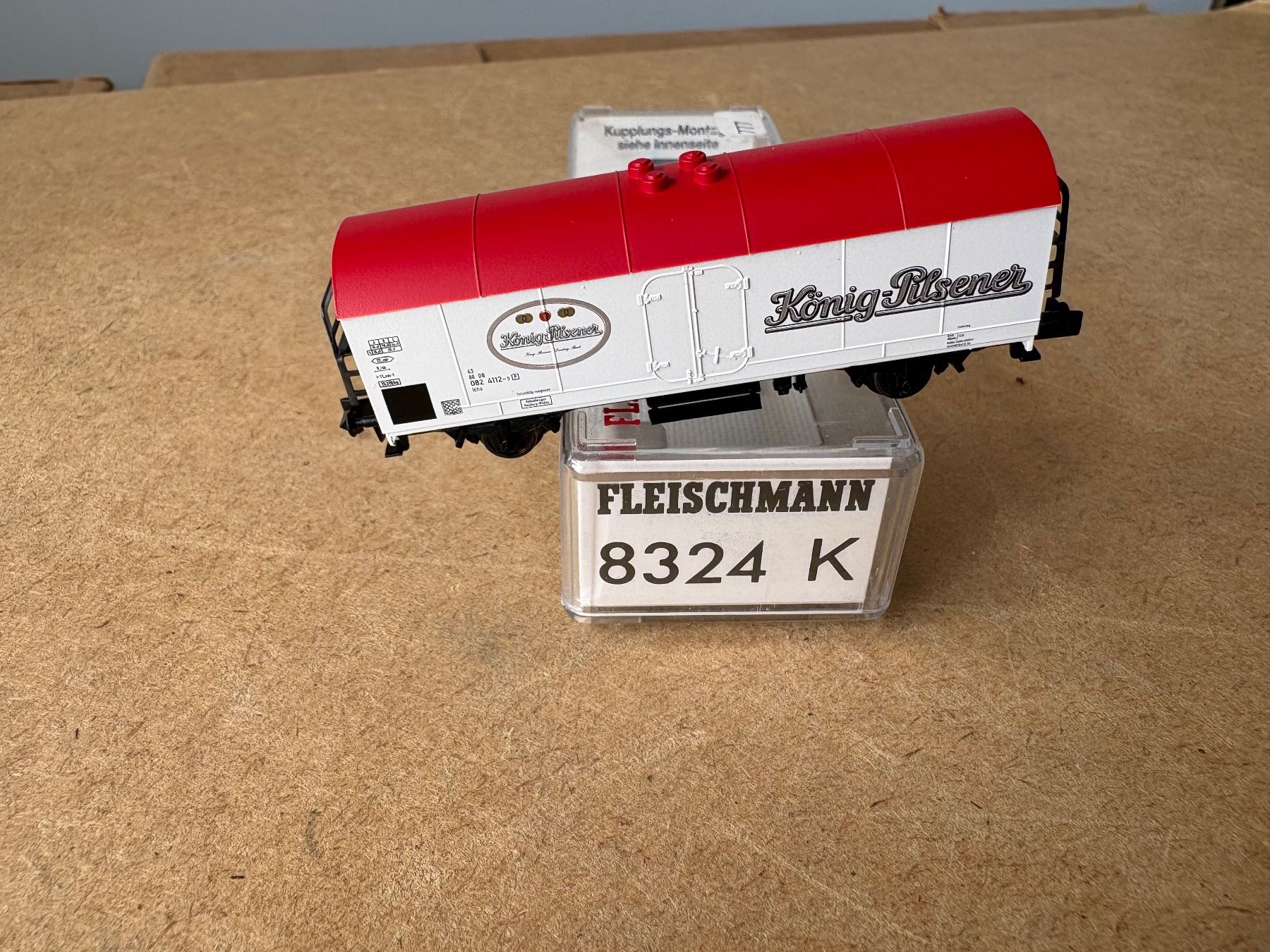 Fleischmann Modellini di ferrovie: Fleischmann 8324 K Bierwagen König-Pilsener – Nuovo e nell'imballaggio originale da Hauterive NE venduto da eriamch