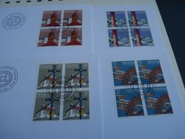 Pro Patria 1996, FDC Satz + 4erblocks, 5 Belege