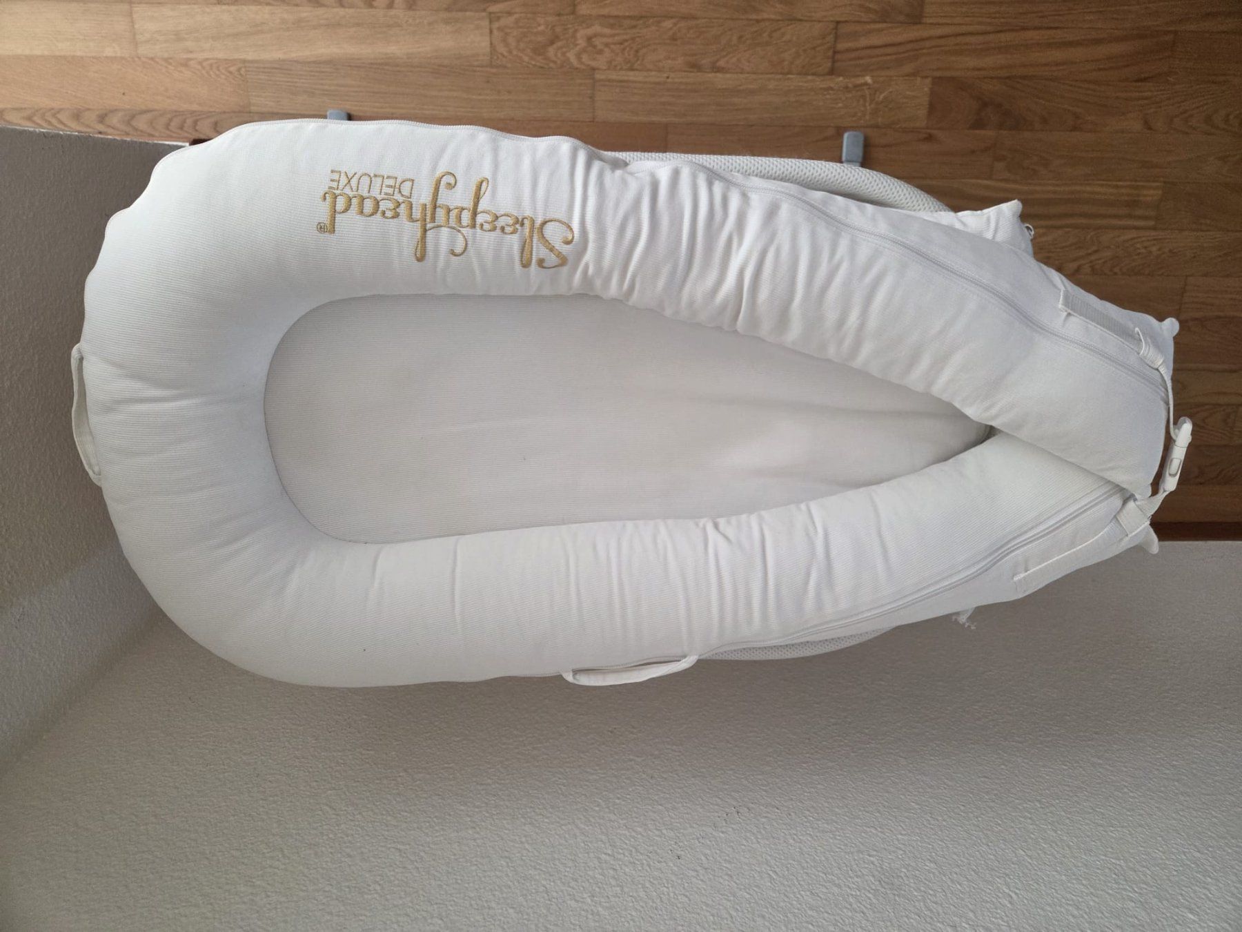 Culle: Coussin bébé Sleepyhead Deluxe blanc / Dockatot – Usato da Thônex venduto da doc_5nh2
