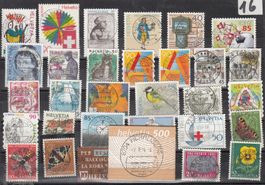 Diverse Schweizer Marken Gestempelt
