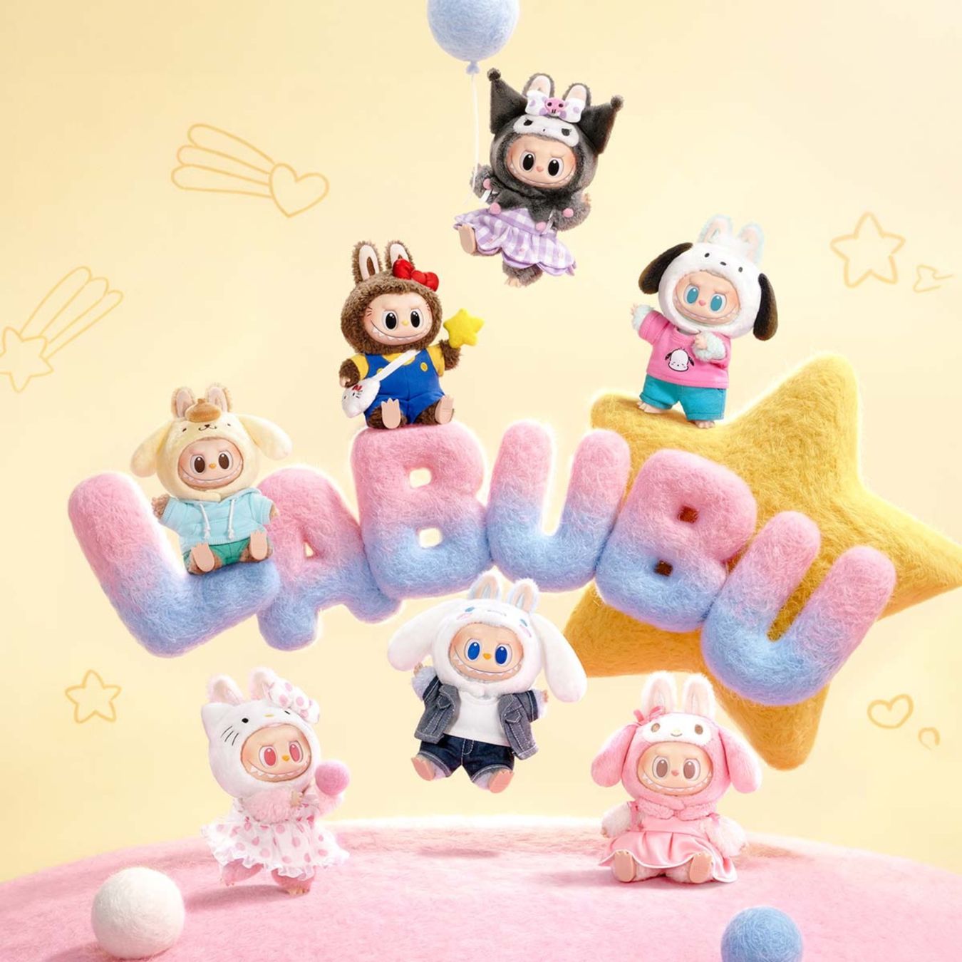 Pop Mart Statuette: POP MART LABUBU x SANRIO Plush Pendant HELLO KITTY – Nuovo e nell'imballaggio originale da Belmont-Lausanne venduto da HausPopCharm 3