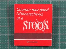 Stoos / Schwyz, altes Zündholz Briefchen (vollständig)